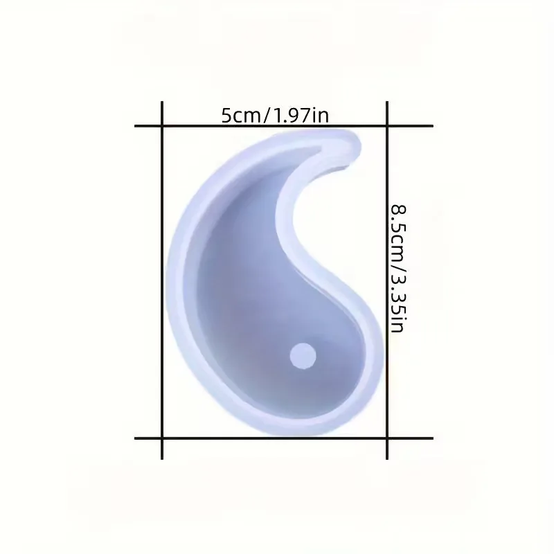 Molde de silicona Tai Chi / Yin Yang